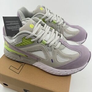 FitVille Rebound Core VI Womens 9W Lace Up‎ Athletic Sneakers Lavender Gray Lime